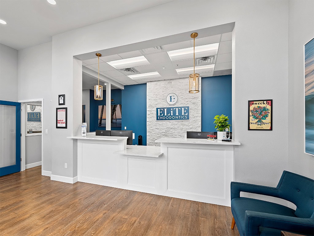 Elite Endodontics Interior Front Desk