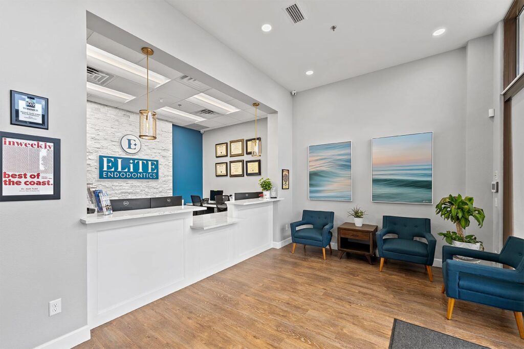 Elite Endodontics Front Desk at Office