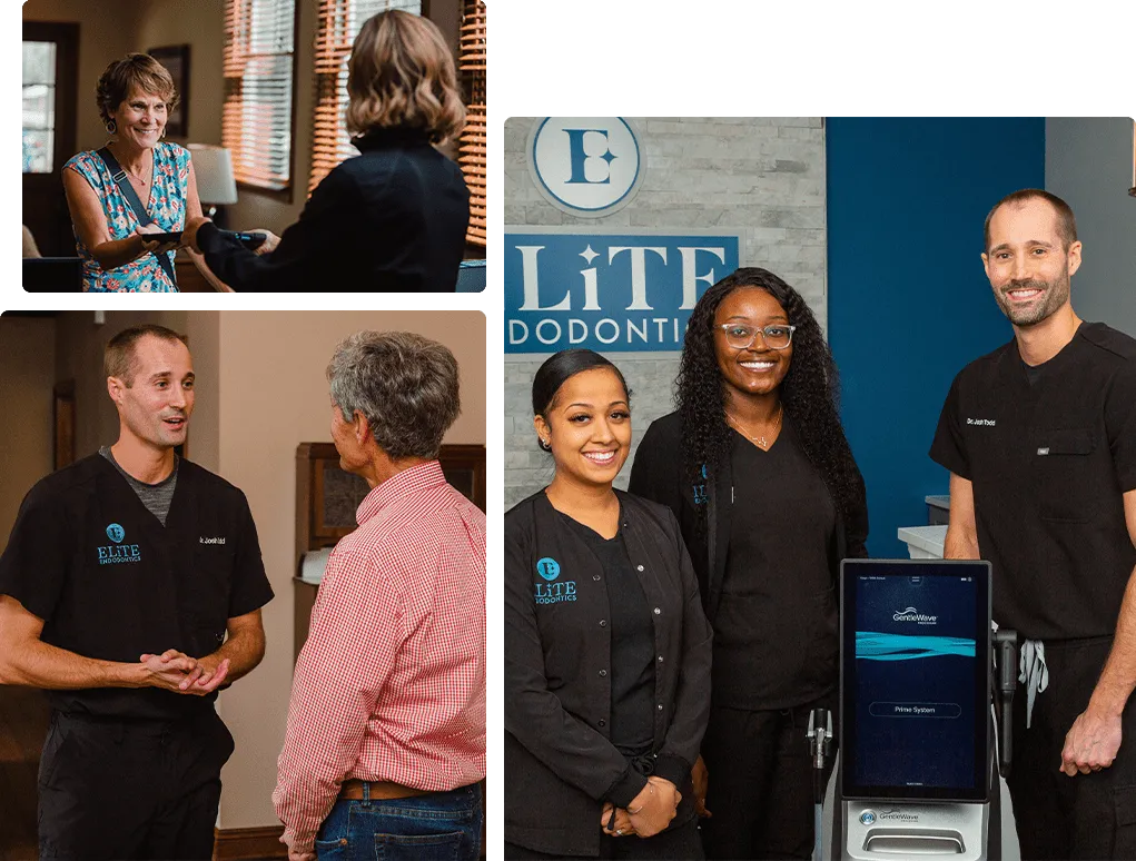 Dr. Todd with patients and team members
